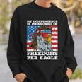 Independence Measured In Freedoms Per Eagle Usa 4Th Of July Cute Gift Sweatshirt Gifts for Him