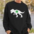 Irish Clover T-Rex Tshirt Sweatshirt Gifts for Him