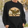 Jesus Riding T-Rex Dinosaur Funny Vintage Sweatshirt Gifts for Him