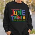 Juneteenth Free-Ish Since 1865 African Color Tshirt Sweatshirt Gifts for Him