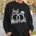 Just Married Ring Logo Sweatshirt Gifts for Him