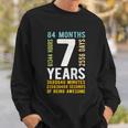 Kids 7Th Birthday Gift 7 Years Old Vintage Retro 84 Months Sweatshirt Gifts for Him