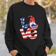 Love Gnome American Flag Funny 4Th Of July Sweatshirt Gifts for Him