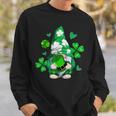 Love Gnomes Irish Shamrock St Patricks Day Four Leaf Clover Men Women Sweatshirt Graphic Print Unisex Gifts for Him