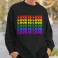 Love Is Love Lgbtq Rainbow Sweatshirt Gifts for Him