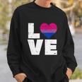 Love Vintage Heart Lgbt Bisexual Colors Gay Flag Pride Gift Sweatshirt Gifts for Him