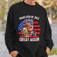 Make 4Th Of July Great Again Trump Ing Beer Patriotic Cool Gift Sweatshirt Gifts for Him