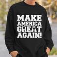 Make America Great Again Donald Trump St Patricks Day Clover Shamrocks Sweatshirt Gifts for Him