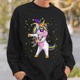 Mardi Gras Flossing Unicorn Jester Hat Unicorn Gifts Men Women Sweatshirt Graphic Print Unisex Gifts for Him