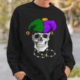 Mardi Gras Skull Jester Hat Sweatshirt Gifts for Him