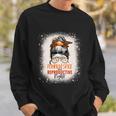 Messy Bun Bleached Pumpkin Spice And Reproductive Rights Cute Gift Sweatshirt Gifts for Him