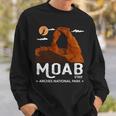 Moab Utah Arches National Park Vintage Retro Outdoor Hiking Sweatshirt Gifts for Him