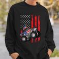 Monster Truck American Flag Racing Usa Patriotic Sweatshirt Gifts for Him