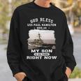 My Son Is On Uss Paul Hamilton Ddg Sweatshirt Gifts for Him