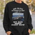 My Son Is On Uss Uss George H W Bush Cvn Sweatshirt Gifts for Him