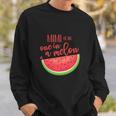 One In A Melon Watermelon Theme Funny Birthday Girl Sweatshirt Gifts for Him