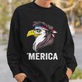 Patriotic Eagle Mullet American Flag Merica 4Th Of July Great Gift Sweatshirt Gifts for Him