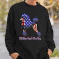 Patriotic Flag Poodle For American Poodle Lovers Sweatshirt Gifts for Him