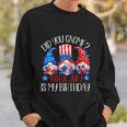 Patriotic Gnome In American Flag Outfit 4Th Of July Birthday Gift Sweatshirt Gifts for Him