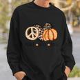 Peace Love Fall Thanksgiving Quote V3 Sweatshirt Gifts for Him