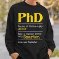 Phd Graduate Phd Graduation Doctorate Degree Definition Men Women Sweatshirt Graphic Print Unisex Gifts for Him