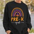 Pre-K Halloween Squad Leopard Rainbow Teacher Student Sweatshirt Gifts for Him
