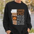 Pumpkin Spice Hocus Pocus And Cozy Sweaters Halloween Quote Sweatshirt Gifts for Him