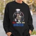 Red White And Boozed 4Th Of July Uncle Sam Sweatshirt Gifts for Him