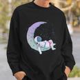 Relaxing Astronaut On The Moon Sweatshirt Gifts for Him