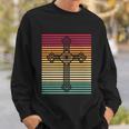 Retro Christian Gift Vintage Catholic Cross Christianity Great Gift Sweatshirt Gifts for Him