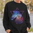 Retro Eighties Polygon Galaxy Unicorn Sweatshirt Gifts for Him