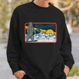 Retro Glacier National Park 80S Bear Graphic 80S Meaningful Gift Sweatshirt Gifts for Him