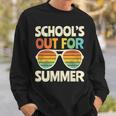 Retro Last Day Of School Schools Out For Summer Teacher Gift V3 Sweatshirt Gifts for Him