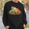 Retro Vintage Grand Teton National Park Sweatshirt Gifts for Him