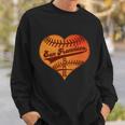 Retro Vintage San Francisco Baseball Heart Sweatshirt Gifts for Him