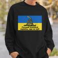 Russian Warship Go Fuck Yourself Shirt Snake Ukrainian Flag Tshirt Sweatshirt Gifts for Him