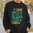Save Bees Rescue Animals Recycle Plastict Earth Day Men Kid Tshirt Sweatshirt Gifts for Him