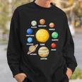 Solar System Planets Sun Mars Sweatshirt Gifts for Him