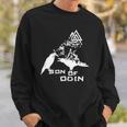 Son Of Odin Viking Odin&8217S Raven Norse Sweatshirt Gifts for Him