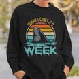 Sorry I Cant Its Week Ocean Scuba Diving Funny Shark Lover Sweatshirt Gifts for Him