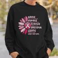 Sunflower Pink Ribbon Breast Caner Sweatshirt Gifts for Him