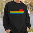 Sunset Lgbt Gay Pride Lesbian Bisexual Ally Quote Sweatshirt Gifts for Him