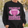 Tackle Breast Cancer Awareness Football Sweatshirt Gifts for Him