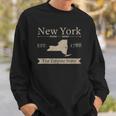 The Empire State &8211 New York Home State Sweatshirt Gifts for Him