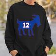 The Goat 12 New England Fan Football Qb Sweatshirt Gifts for Him