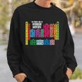 The Periodic Table Of Horror Movies Chemistry Science Men Women Sweatshirt Graphic Print Unisex Gifts for Him