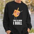 This Is How I Roll Dreidel Dabbing Chanukah Tshirt Sweatshirt Gifts for Him