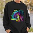 Tie Dye Fourth 4Th Grade Typography Funny Back To School Sweatshirt Gifts for Him