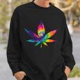 Tie Dye Pot Leaf Sweatshirt Gifts for Him