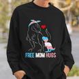 Trans Free Mom Hugs Dinosaur Rex Mama Transgender Pride Gift Sweatshirt Gifts for Him
